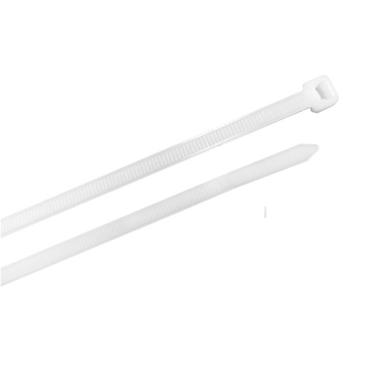Stanley 11-Inch Multi-Purpose Cable Ties - White (Pack of 100)