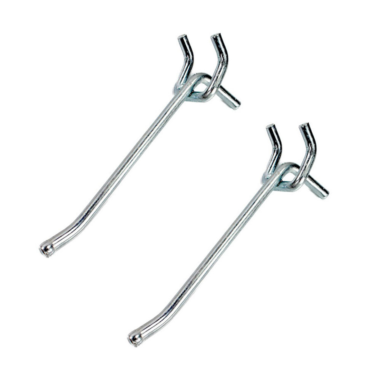 Capri Tools Heavy Duty 4-Inch Metal Peg Board Hooks, 25-Pack