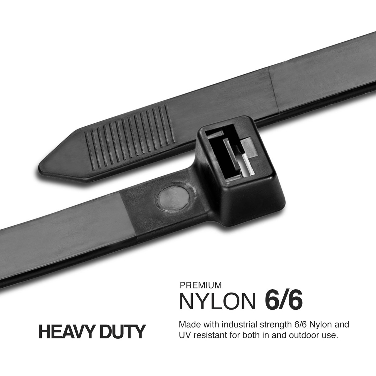 TR Industrial Ultra Heavy Duty Multi-Purpose UV Cable Ties (50-Piece), 250 lbs. Tensile Strength, 13.8", Black
