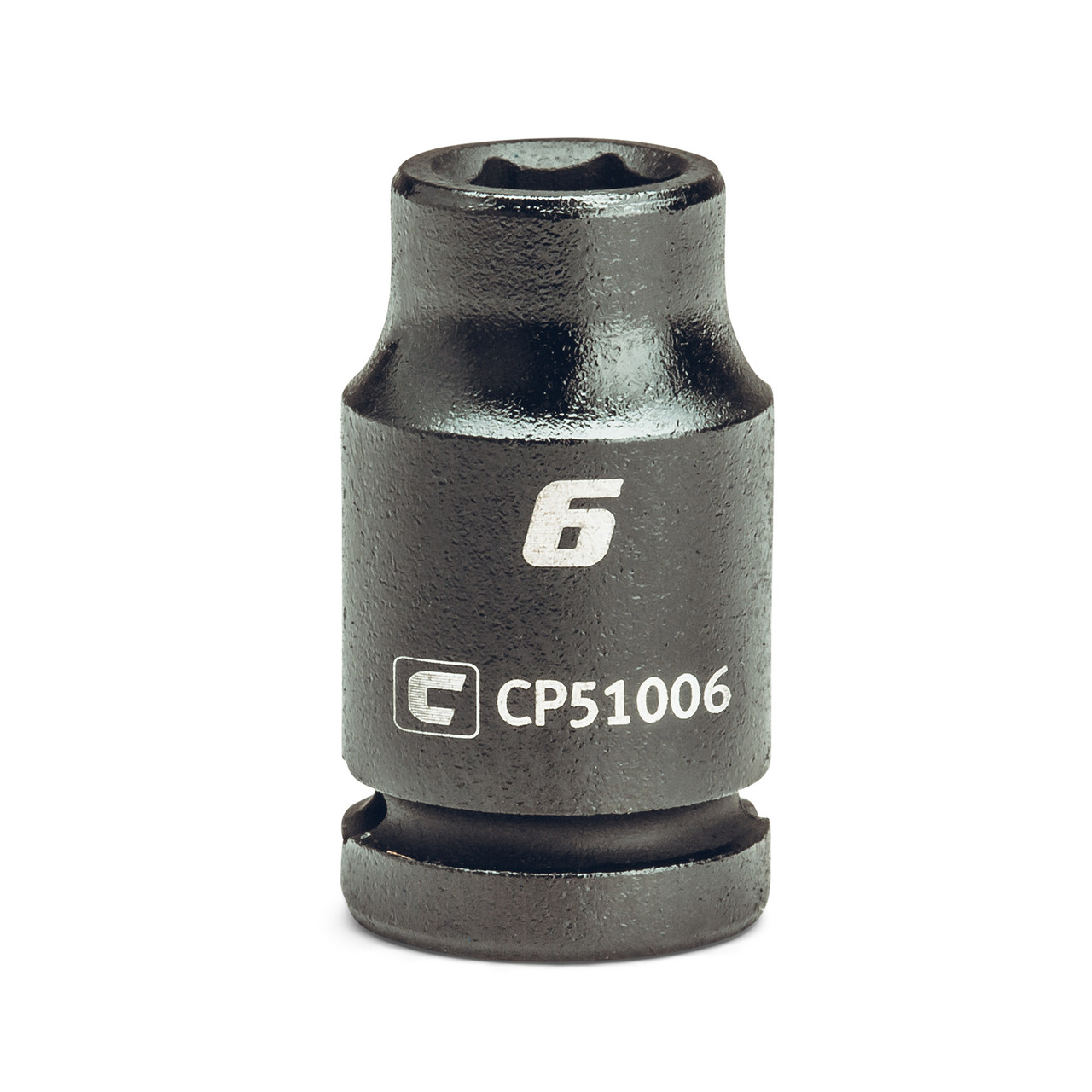 Capri Tools 6 mm Shallow Impact Socket, 1/4-Inch Drive, 6-Point, Metric