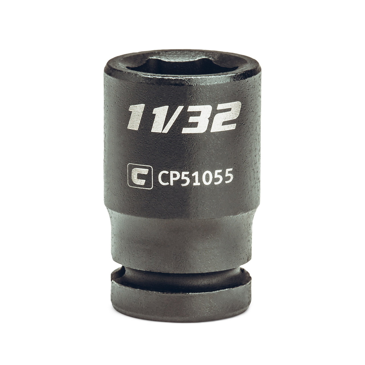 Capri Tools 11/32-Inch Shallow Impact Socket, 1/4-Inch Drive, 6-Point, SAE