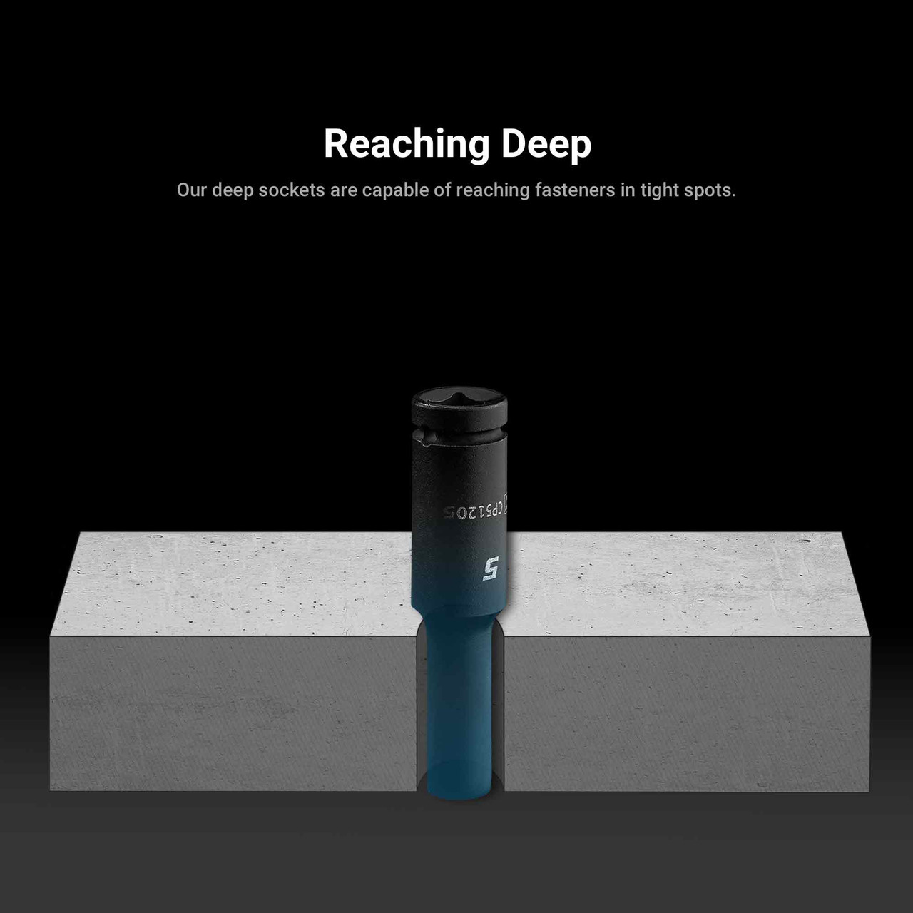 Capri Tools 5.5 mm Deep Impact Socket, 1/4-Inch Drive, 6-Point, Metric
