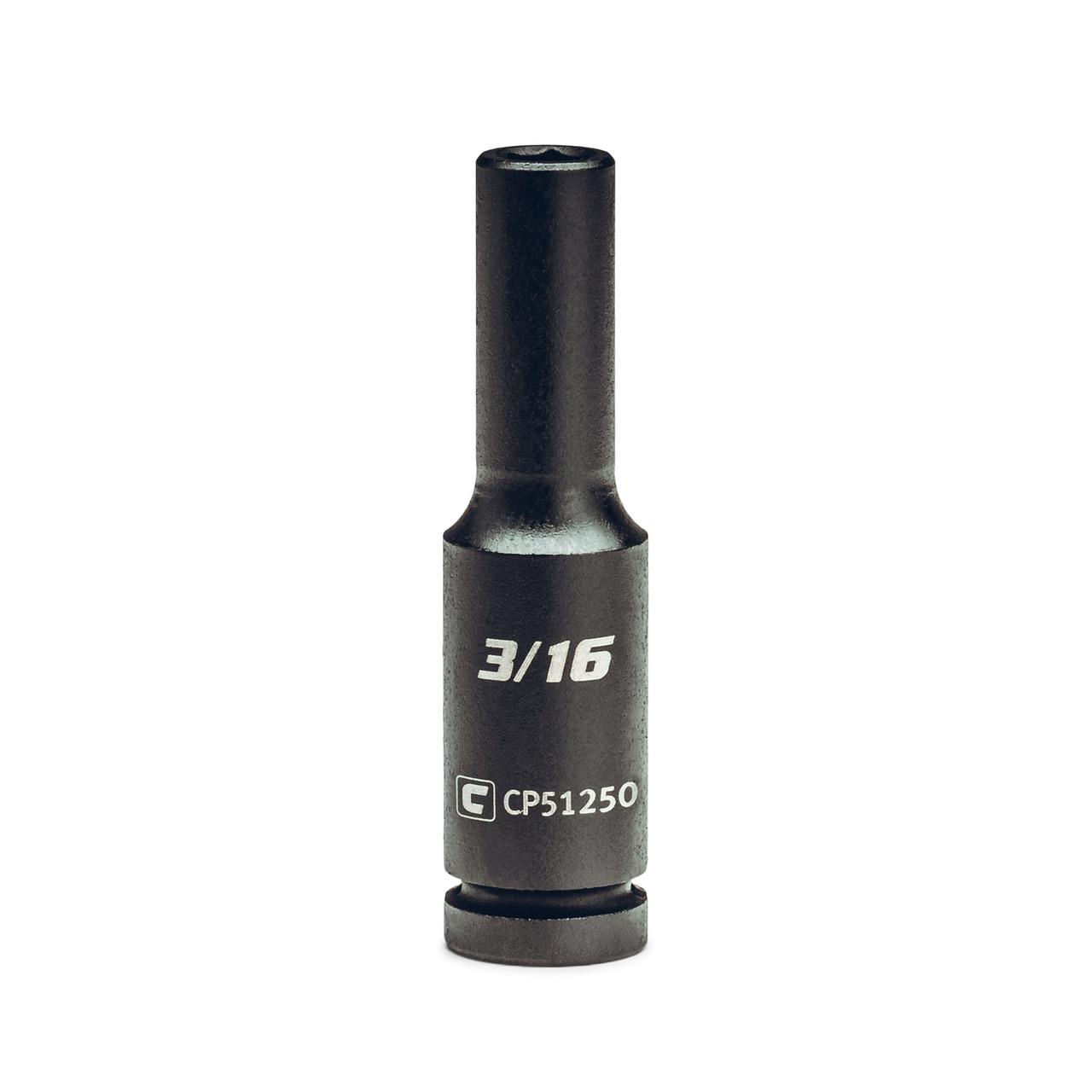 Capri Tools 3/16-Inch Deep Impact Socket, 1/4-Inch Drive, 6-Point, SAE