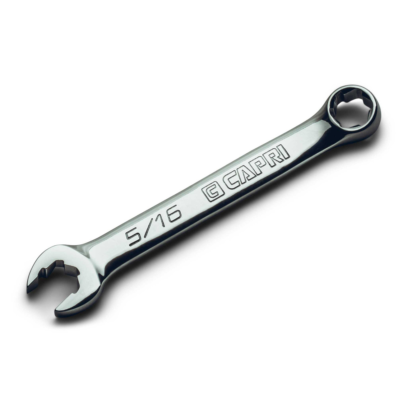 Capri Tools 5/16 in. WaveDrive Pro Stubby Combination Wrench for Regular and Rounded Bolts