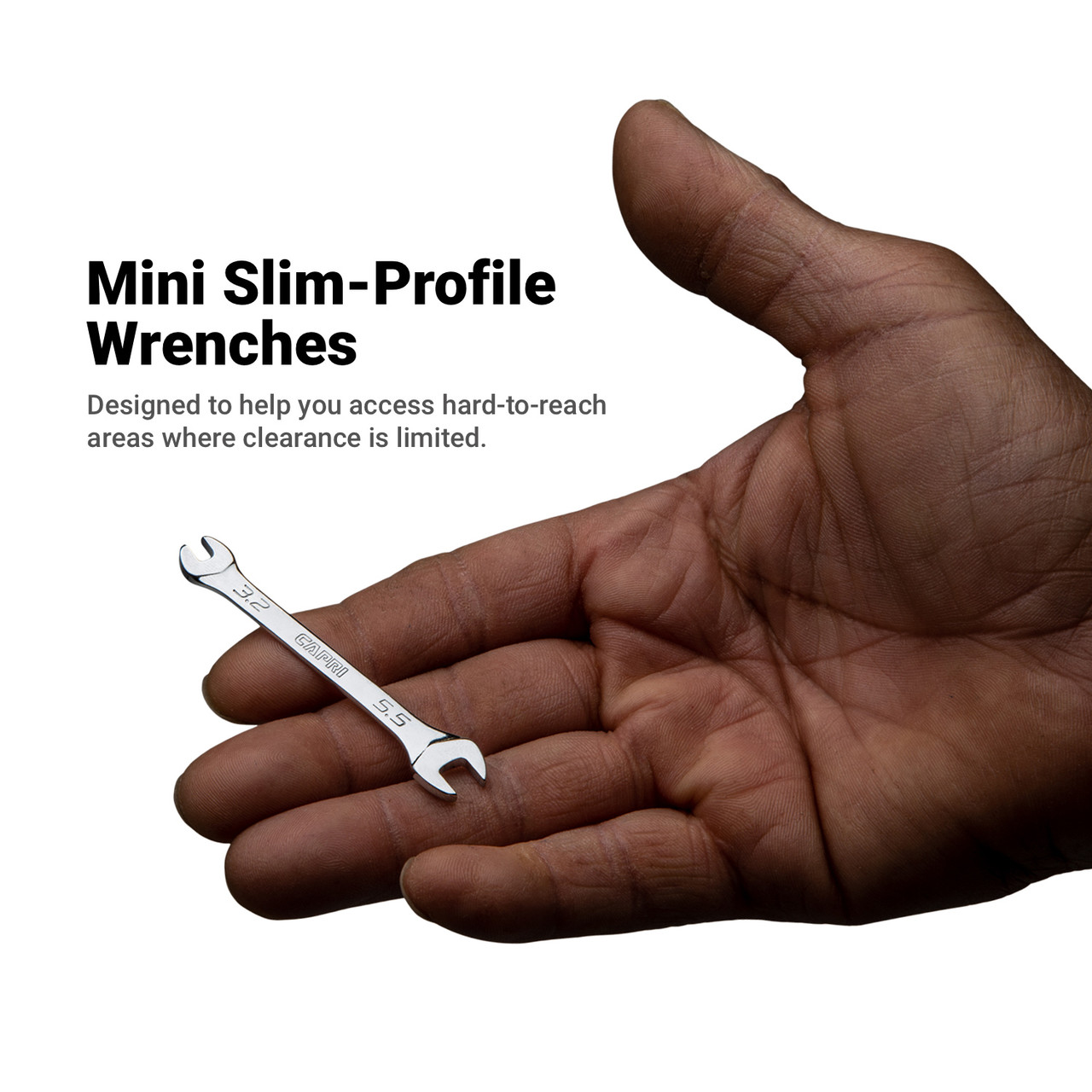 Capri Tools 7/32 in. x 9/32 in. Slim Mini Open End Wrench, SAE