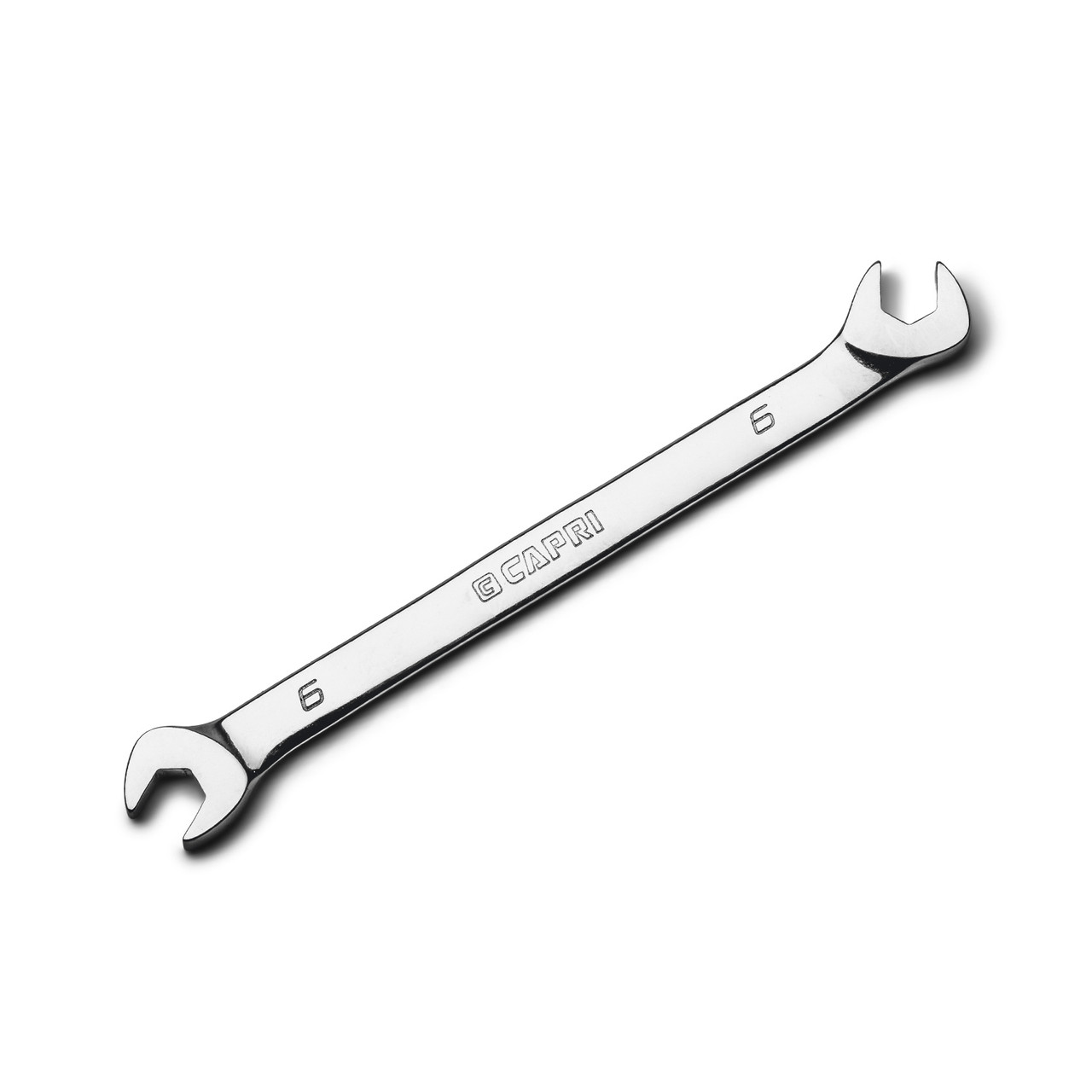 Capri Tools 6 mm Angle Open End Wrench, 30° and 60° angles, Metric
