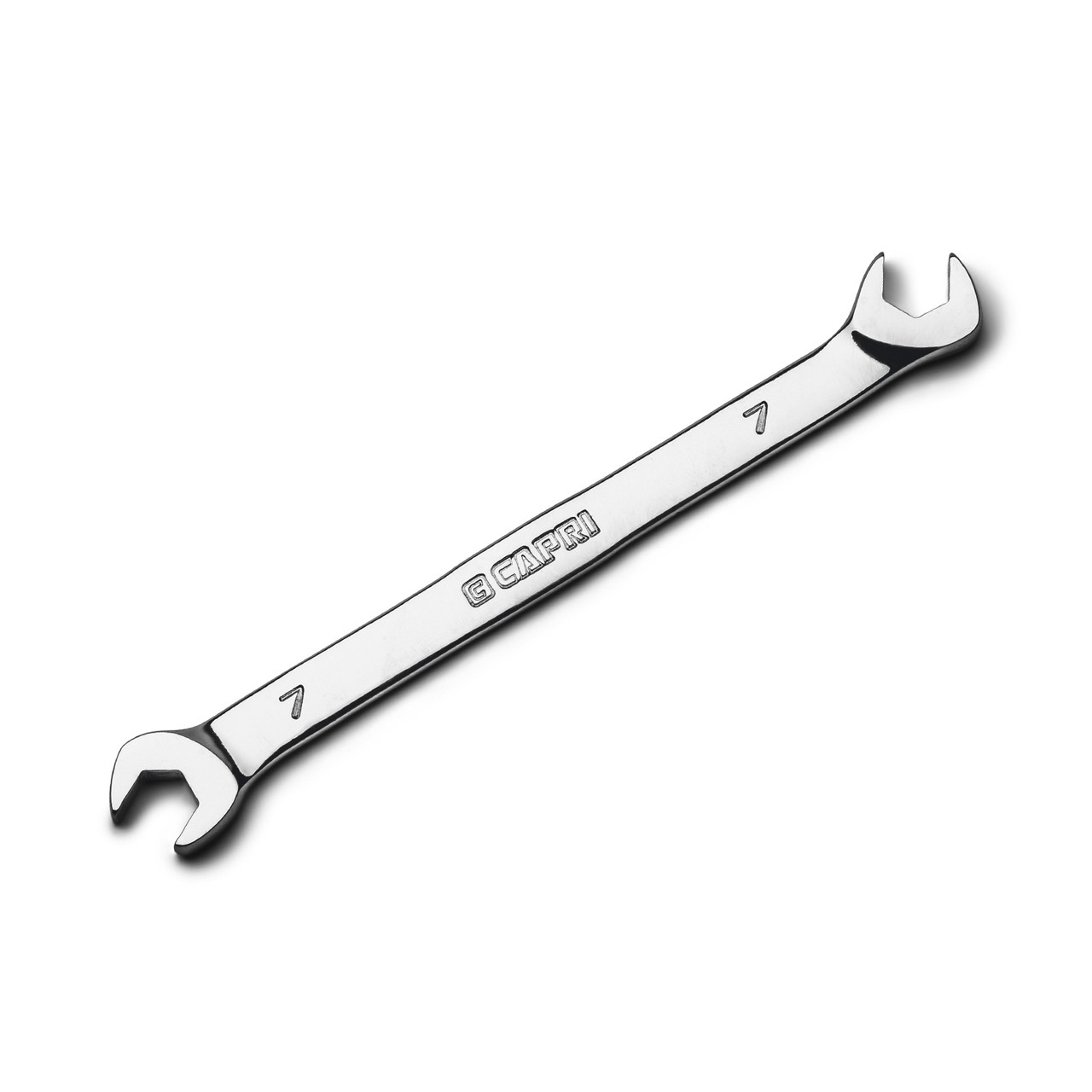 Capri Tools 7 mm Angle Open End Wrench, 30° and 60° angles, Metric
