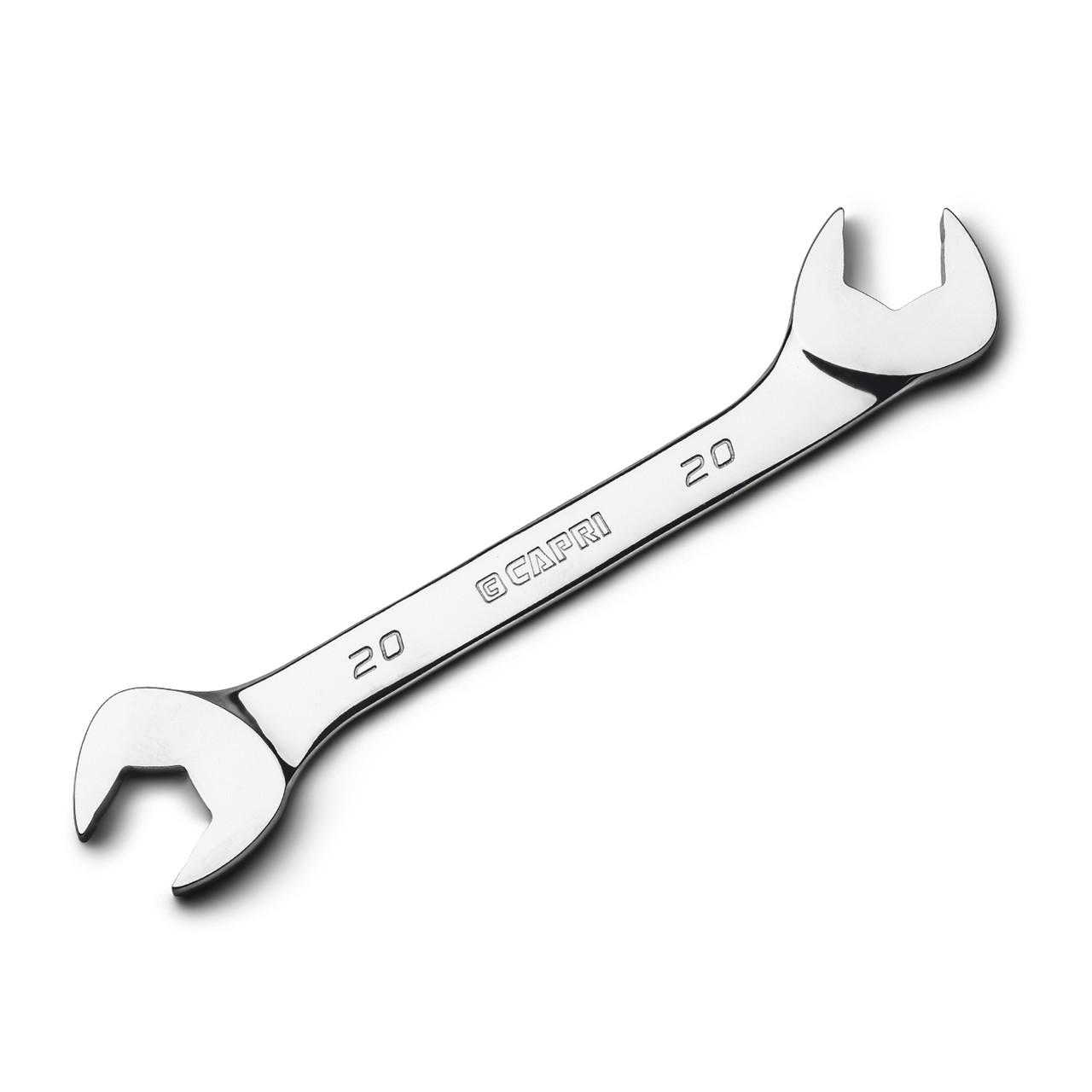 Capri Tools 20 mm Angle Open End Wrench, 30° and 60° angles, Metric