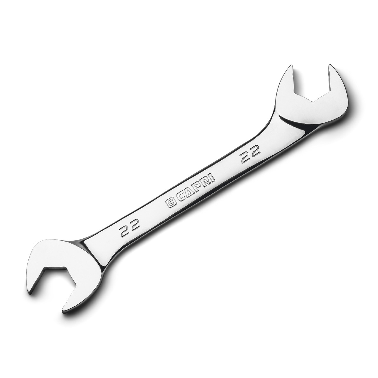 Capri Tools 22 mm Angle Open End Wrench, 30° and 60° angles, Metric