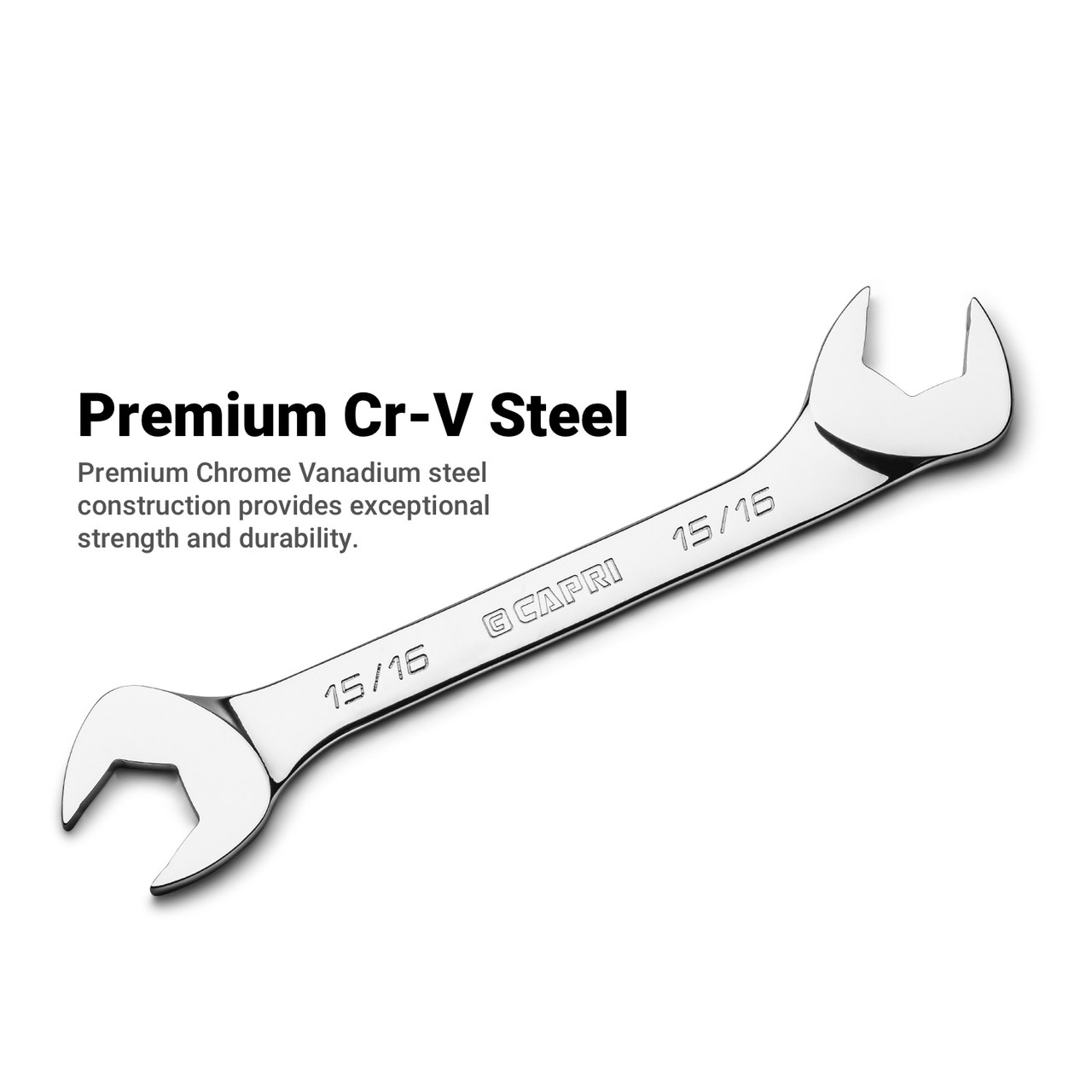 Capri Tools 13/16 in. Angle Open End Wrench, 30° and 60° angles, SAE