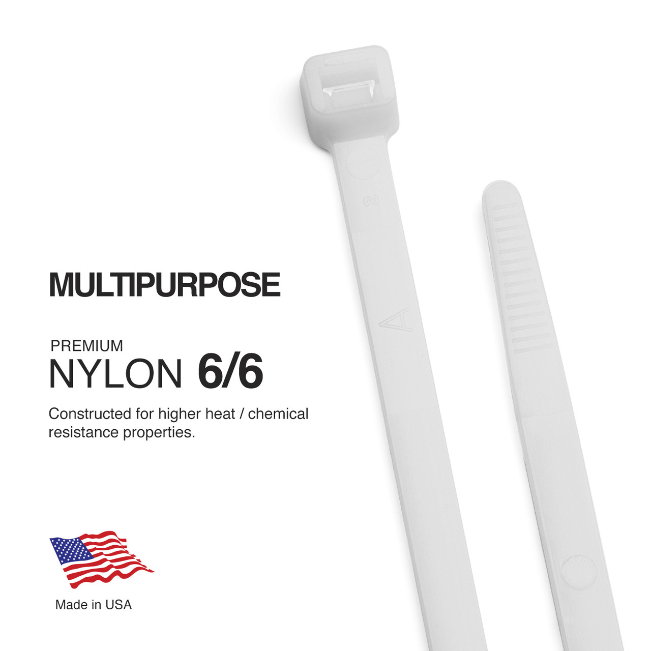 TR Industrial Multi-Purpose Cable Ties (50 Piece), 48", Natural