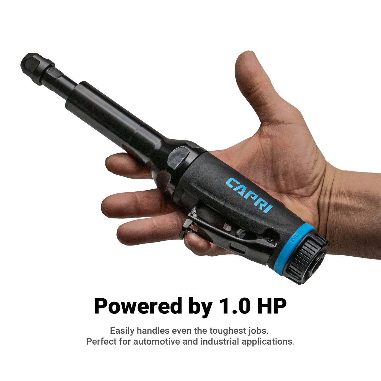 Capri Tools 1/4 in. 1 HP Air Straight Die Grinder, 12 in. Extra Long Neck -  The Contractor Shop
