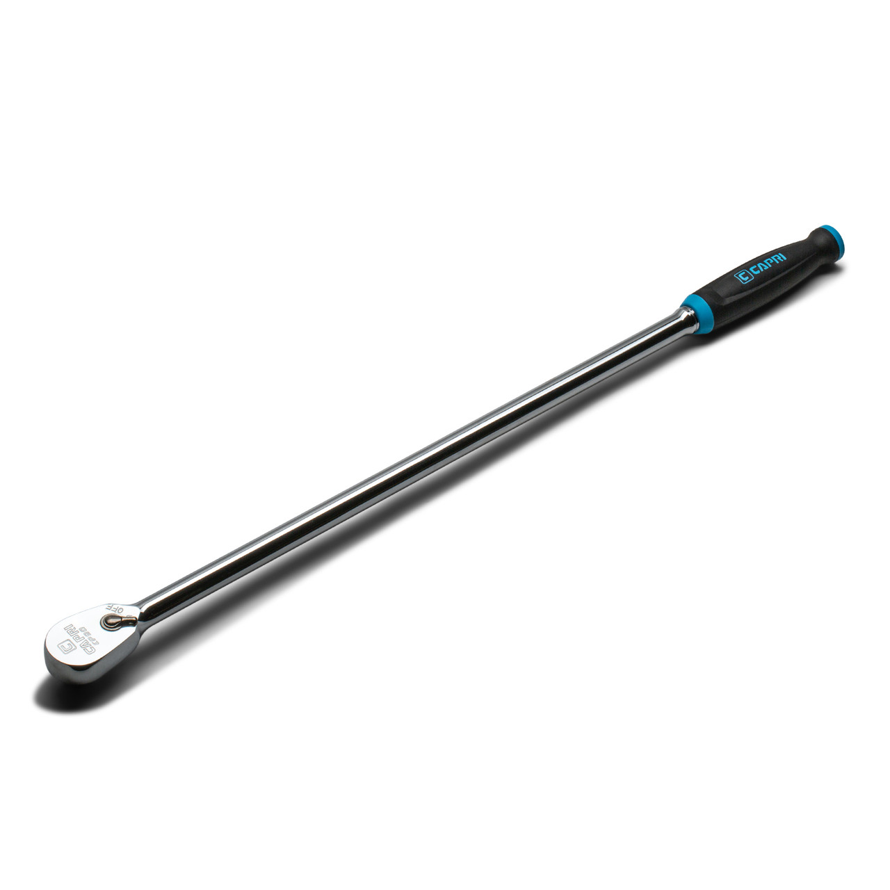 Capri Tools 1/2 in. Drive Fine 90-Tooth Extra Long Ratchet, Ergonomic Soft Grip