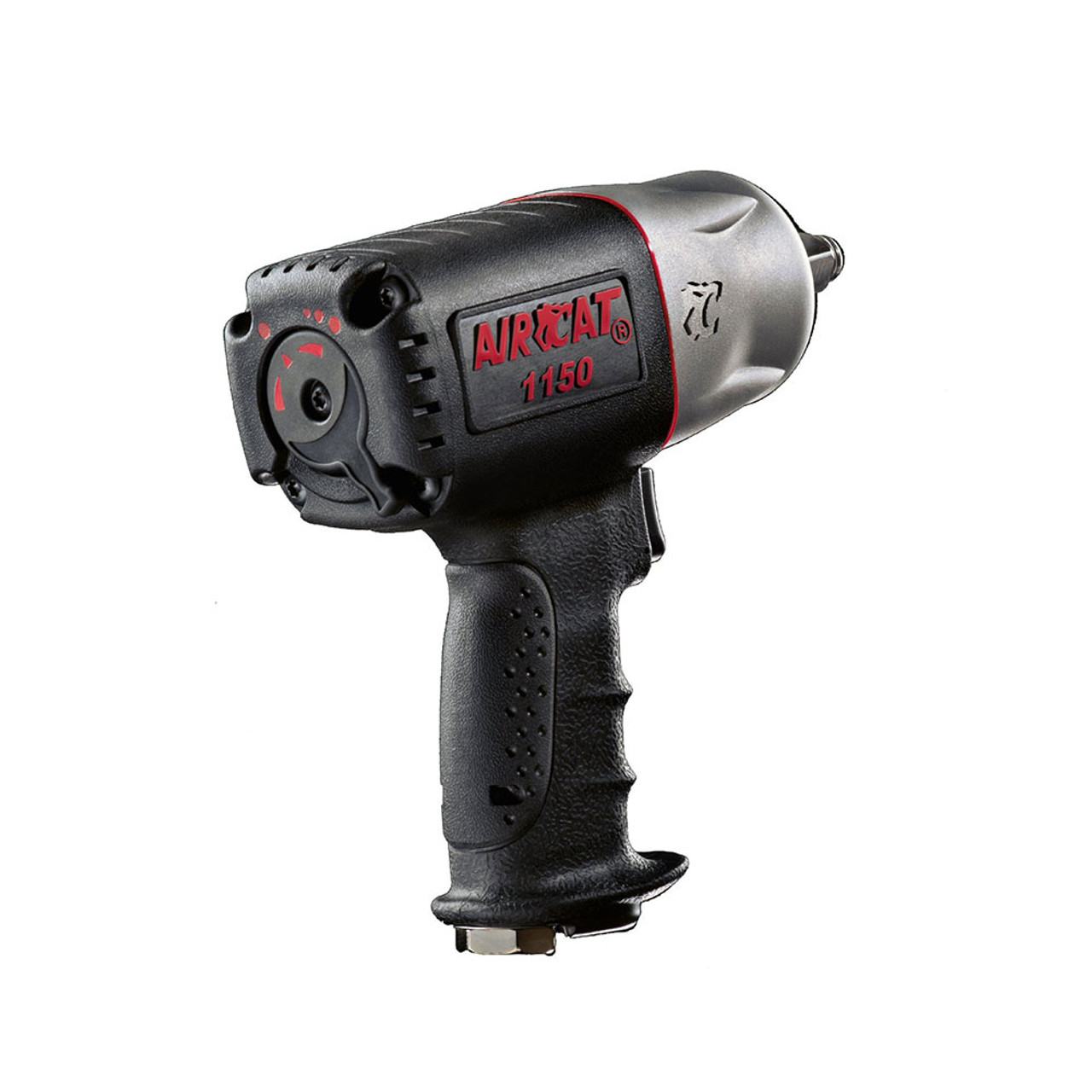 AirCat 1/2-Inch Black Composite Twin Hammer Impact Wrench