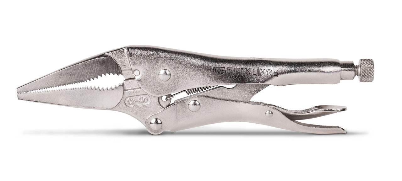 Capri Tools Klinge 9 in. Long Nose Locking Pliers with Wire Cutter