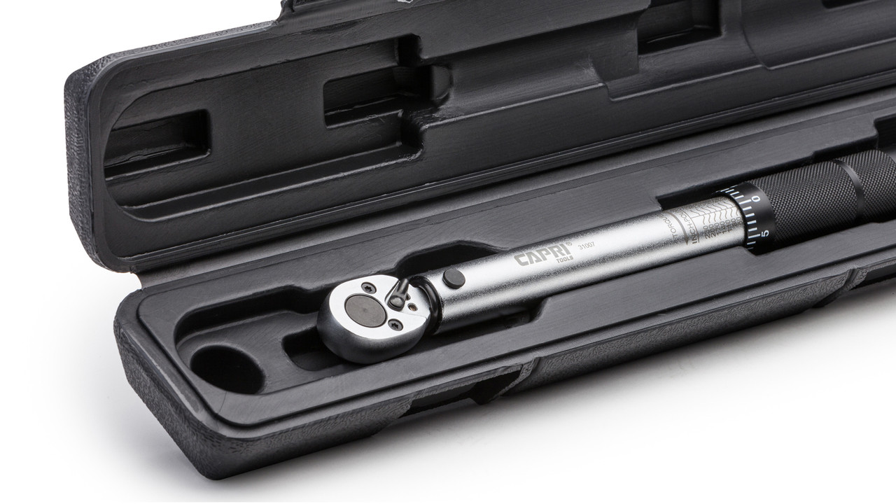 Capri Tools 50-200 Inch Pound Torque Wrench, 1/4-Inch Drive