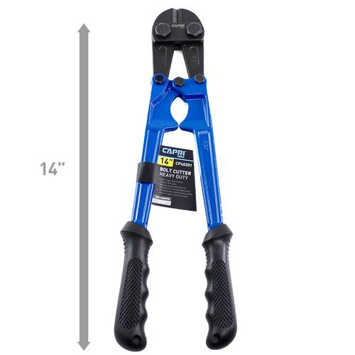 Capri Tools Bolt Cutter, 14-Inch, Chrome Molybdenum Serrated Blades