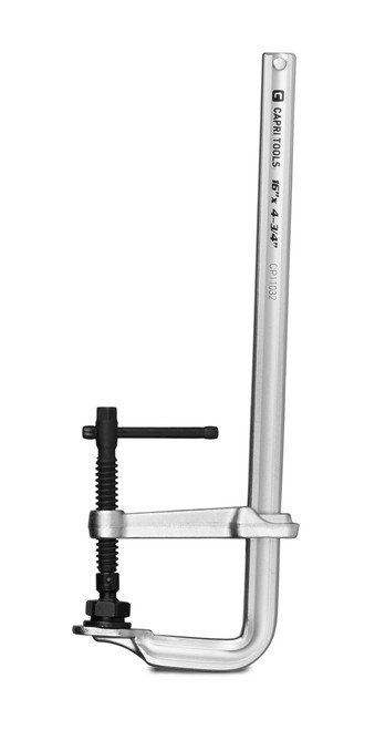 Capri Tools 16-Inch Heavy Duty All Steel Bar Clamp, 4-3/4-Inch Throat Depth, 2,645 lb Clamping Force