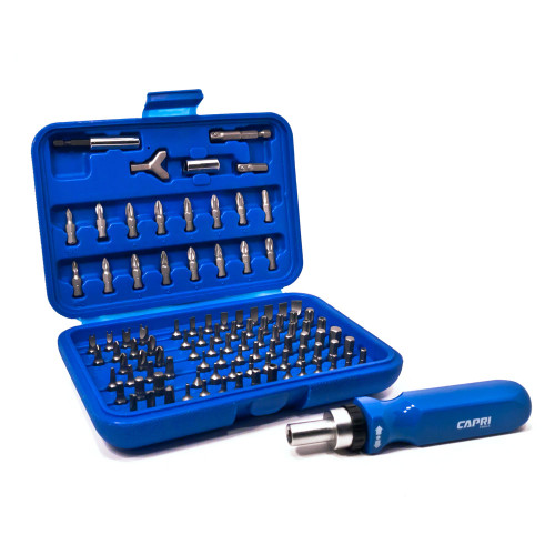 Capri Tools 101-Piece Security Bit Set with Ratcheting Screwdriver Capri Tools 101-Piece Security Bit Set with Ratcheting Screwdriver