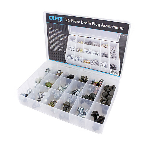 Capri Tools 76-Piece Oil Drain Plug Kit Assortment Capri Tools 76-Piece Oil Drain Plug Kit Assortment
