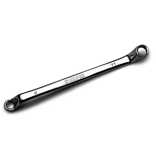 Capri Tools 9 x 11 mm 75-Degree Deep Offset Double Box End Wrench