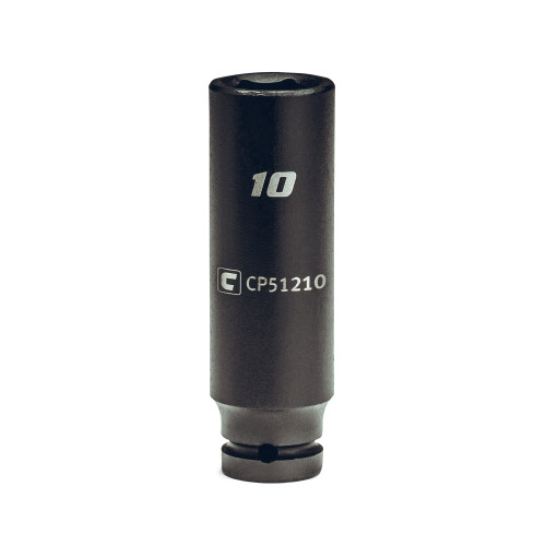 Capri Tools 10 mm Deep Impact Socket, 1/4-Inch Drive, 6-Point, Metric