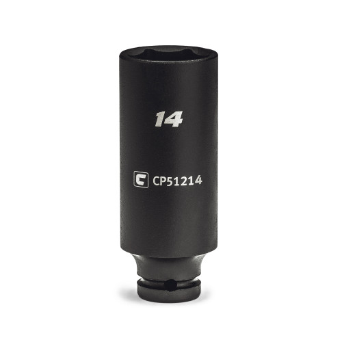 Capri Tools 14 mm Deep Impact Socket, 1/4-Inch Drive, 6-Point, Metric