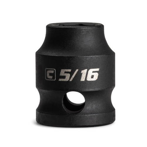 Capri Tools 5/16 in. Stubby Impact Socket, 3/8 in. Drive, 6 Point, SAE