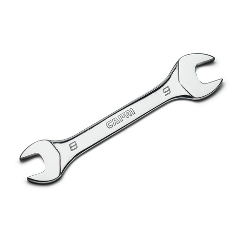 Capri Tools 8 mm x 9 mm Slim Mini Open End Wrench, Metric