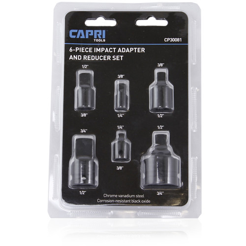 Capri Tools 6-Piece Impact Socket Adapter and Reducer Set