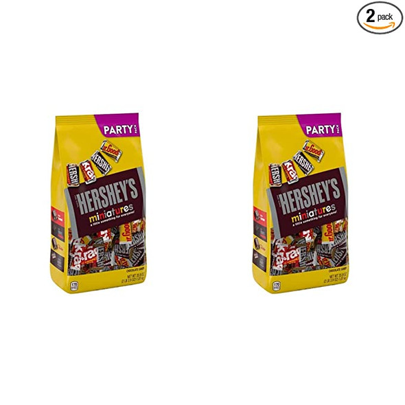 HERSHEY'S Miniatures Assorted Chocolate Candy  (Pack of 2)