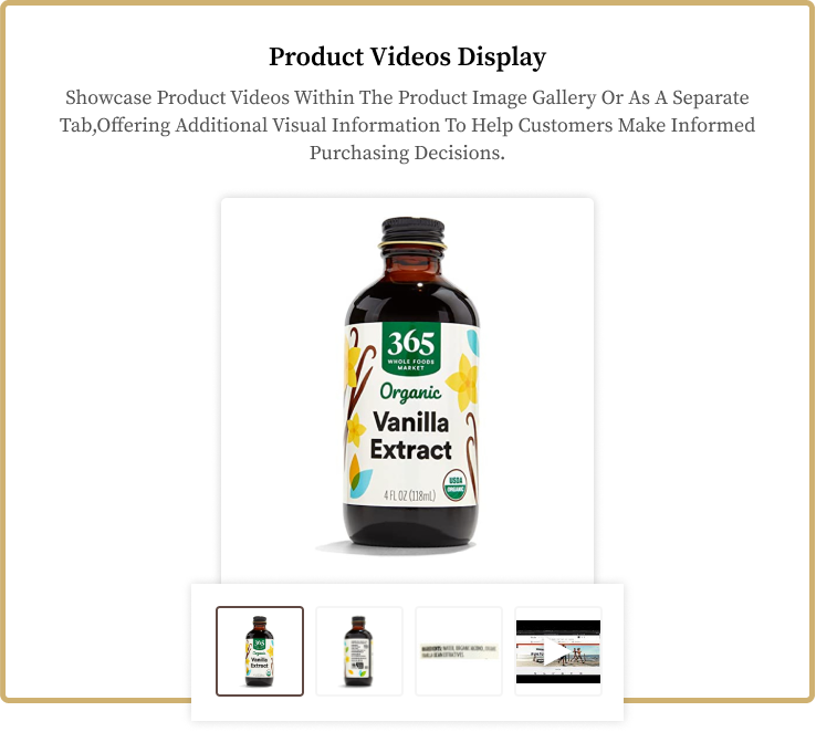 Product Videos Display