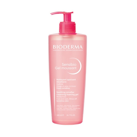 Sensibio gel moussant bioderma 500 mL