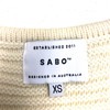 Sabo Ribbed Knit Half Sleeve Sweater- Label
