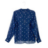 Needles Cut Off Bottom Star Embroidered Shirt-Back