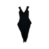 Jill Stuart Black Sleeveless Ruched Jersey Dress-Back