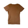 Nili Lotan Carol V Neck T-Shirt-Brown Back