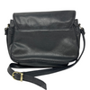 Textured Trim Leather Crossbody Bag-Back