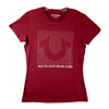 True Religion Embellished Horseshoe Logo T-Shirt-Red Front