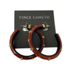 Vince Camuto Embellished Hoop Earrings-Thumbnail