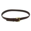 Brass Buckle Brown Leather Belt-Thumbnail