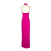 LBV Crepe Halter Gown With Hardware-Pink Back