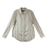 Kal Rieman Khaki Stripe Box Pleat Ginna Shirt-front