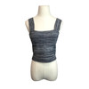 Proenza Schouler White Label Knit Bustier Top-Gray Front