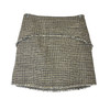 Proenza Schouler White Label Tweed Mini Skirt-Beige Front
