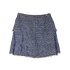 Proenza Schouler White Label Tweed Mini Skirt-Blue Back