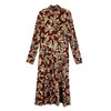 Tanya Taylor Turtleneck Long Sleeve Floral Dress-Back