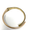 Two Tone Hinged Bangle- Top