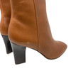 Reiss Ruby Leather Block Heel Boots-Detail2