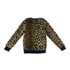 WESC Faux Fur Leopard Sweatshirt-black